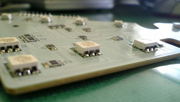 LED surface-mounted printed circuit board.
