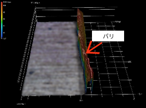 Cu系統チップバリ状況