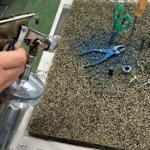 Spray painting spray gun